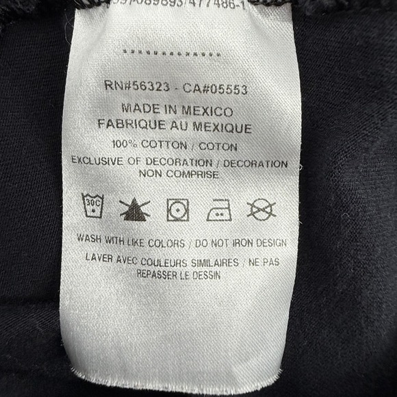 Nike Sportswear Mens Long Sleeve Cotton Tee Black Embroidered Logo Medium - Picture 5 of 5